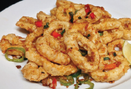 Fried Squid — Chinese dish at Pokhara Chinese Restaurant